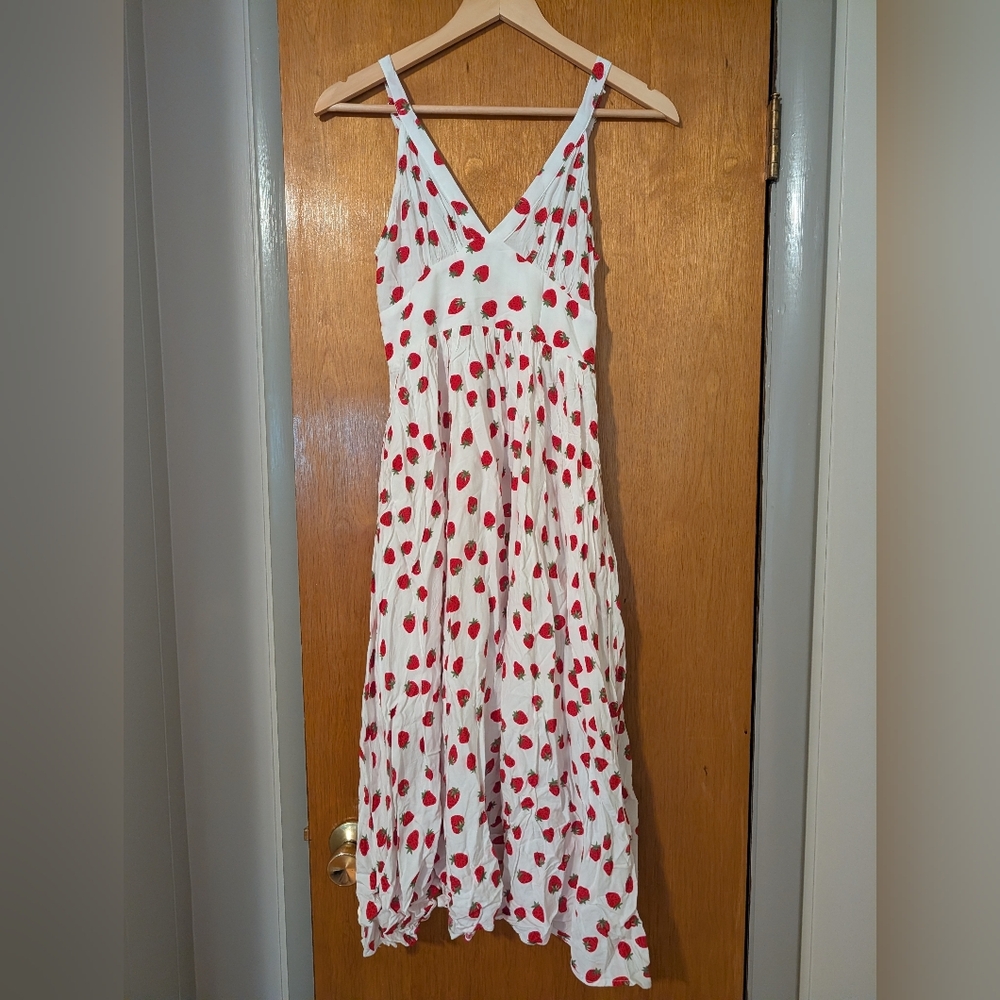 Strawberry Print Dress